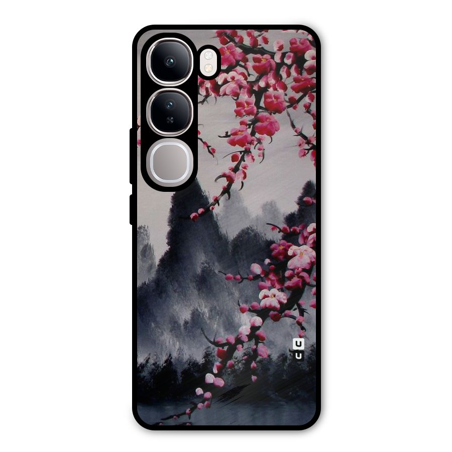 Hills And Blossoms Metal Back Case for Vivo Y300