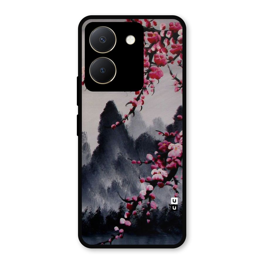 Hills And Blossoms Metal Back Case for Vivo Y36