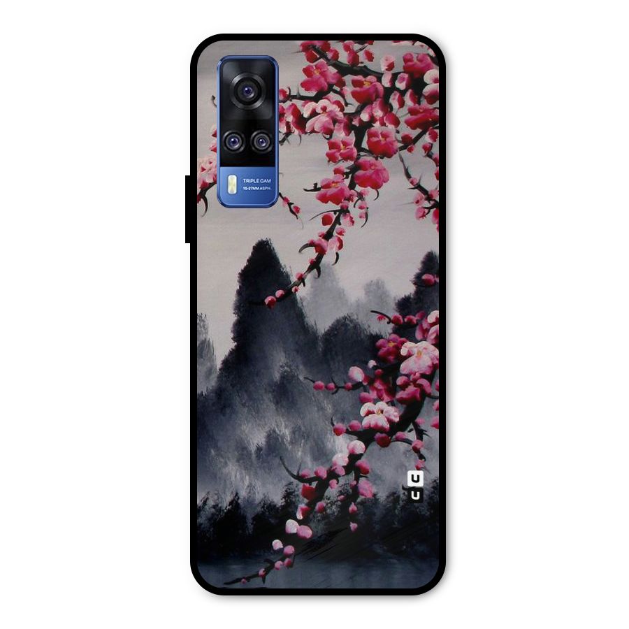 Hills And Blossoms Metal Back Case for Vivo Y51A