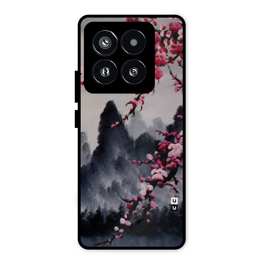 Hills And Blossoms Metal Back Case for Xiaomi 14 Pro