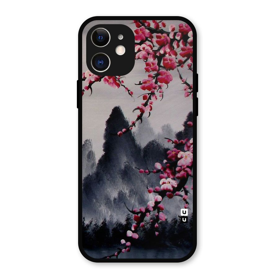 Hills And Blossoms Metal Back Case for iPhone 12