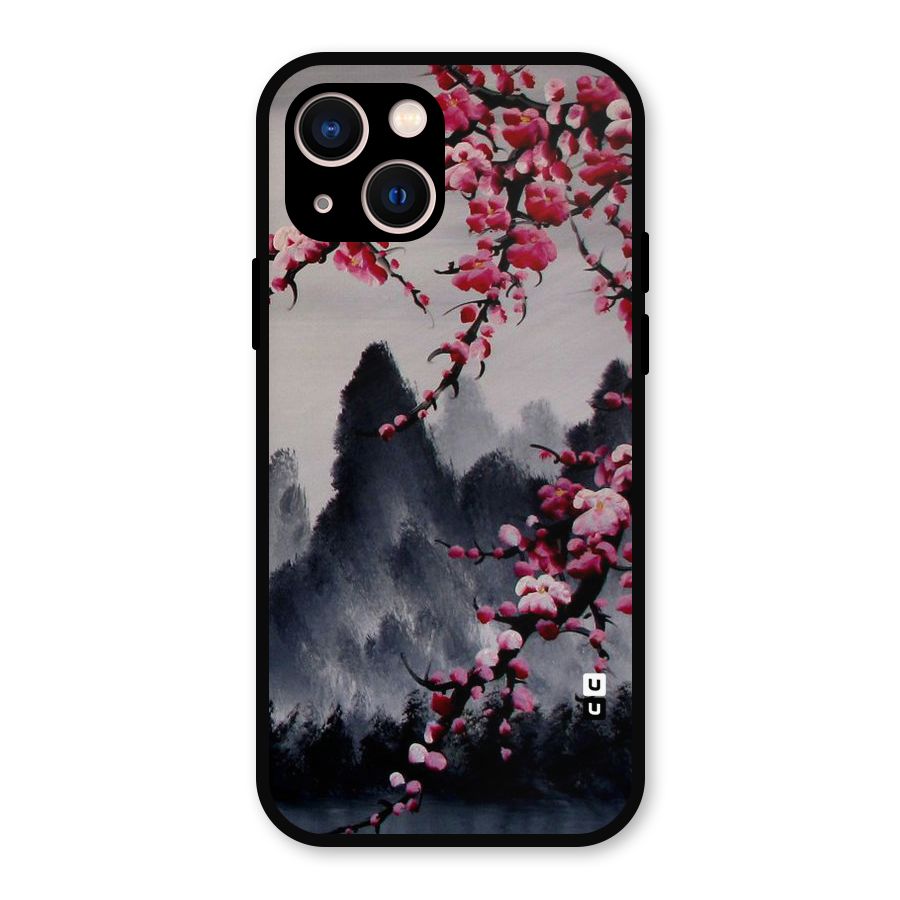 Hills And Blossoms Metal Back Case for iPhone 13