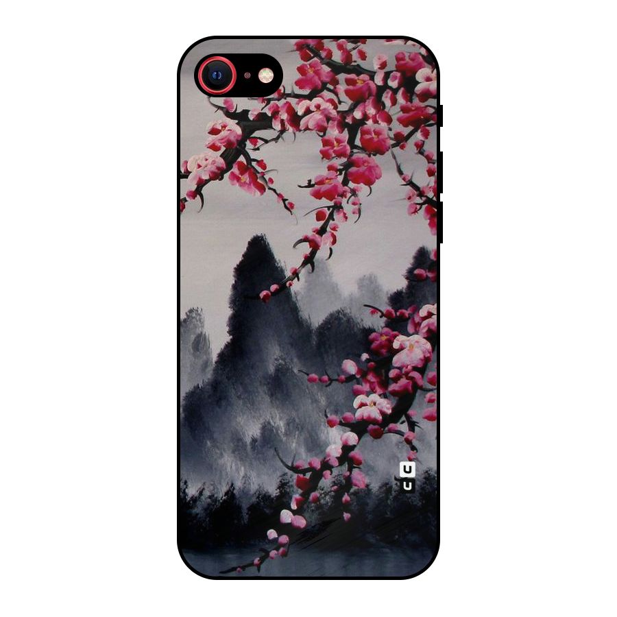 Hills And Blossoms Metal Back Case for iPhone SE 2020