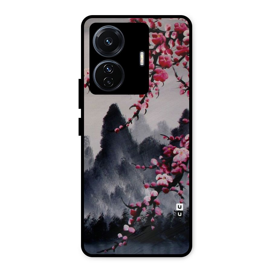 Hills And Blossoms Metal Back Case for iQOO Z6