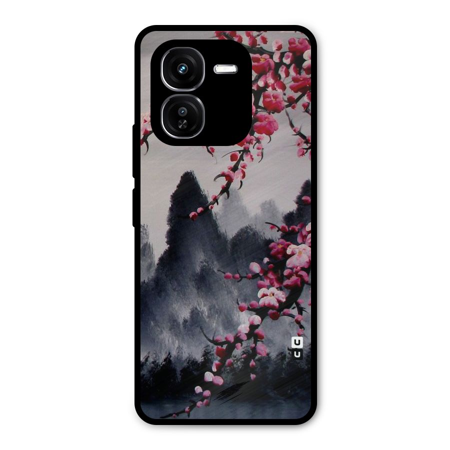 Hills And Blossoms Metal Back Case for iQOO Z9x
