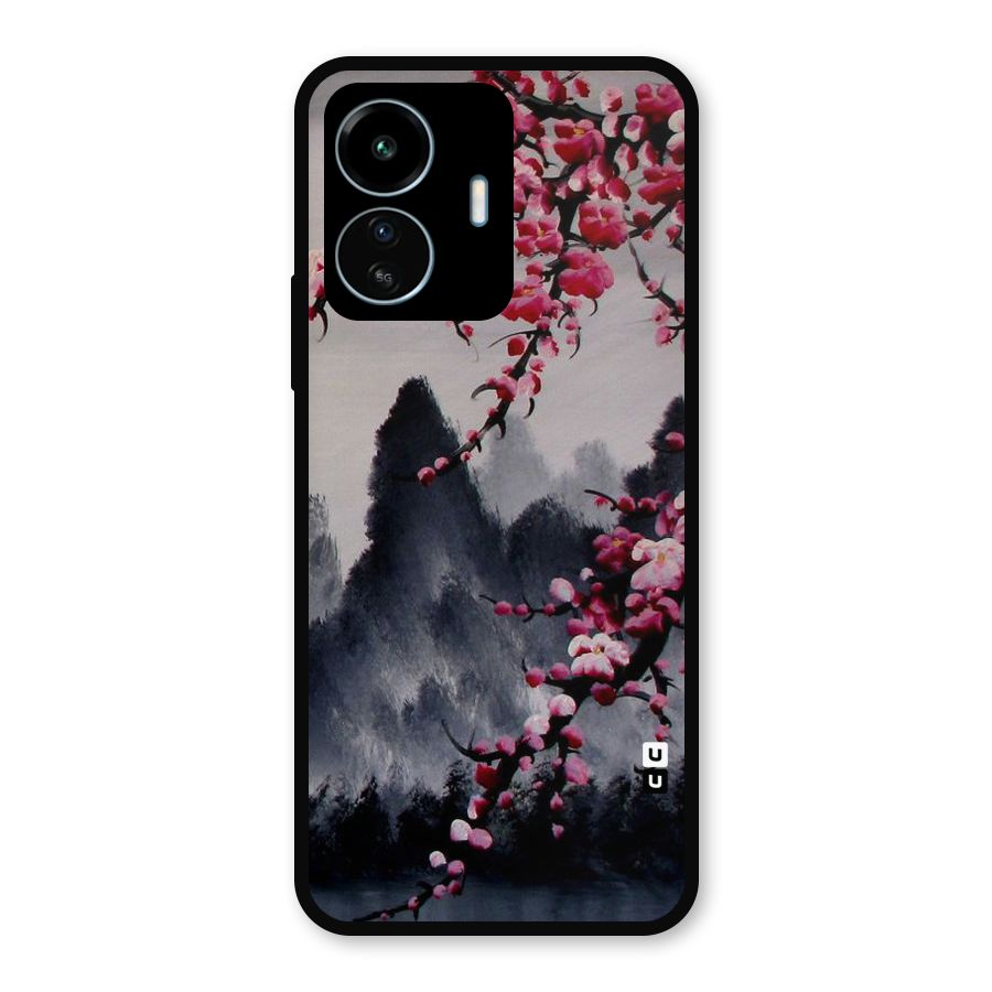 Hills And Blossoms Metal Back Case for vivo iQOO Z6 Lite 5G