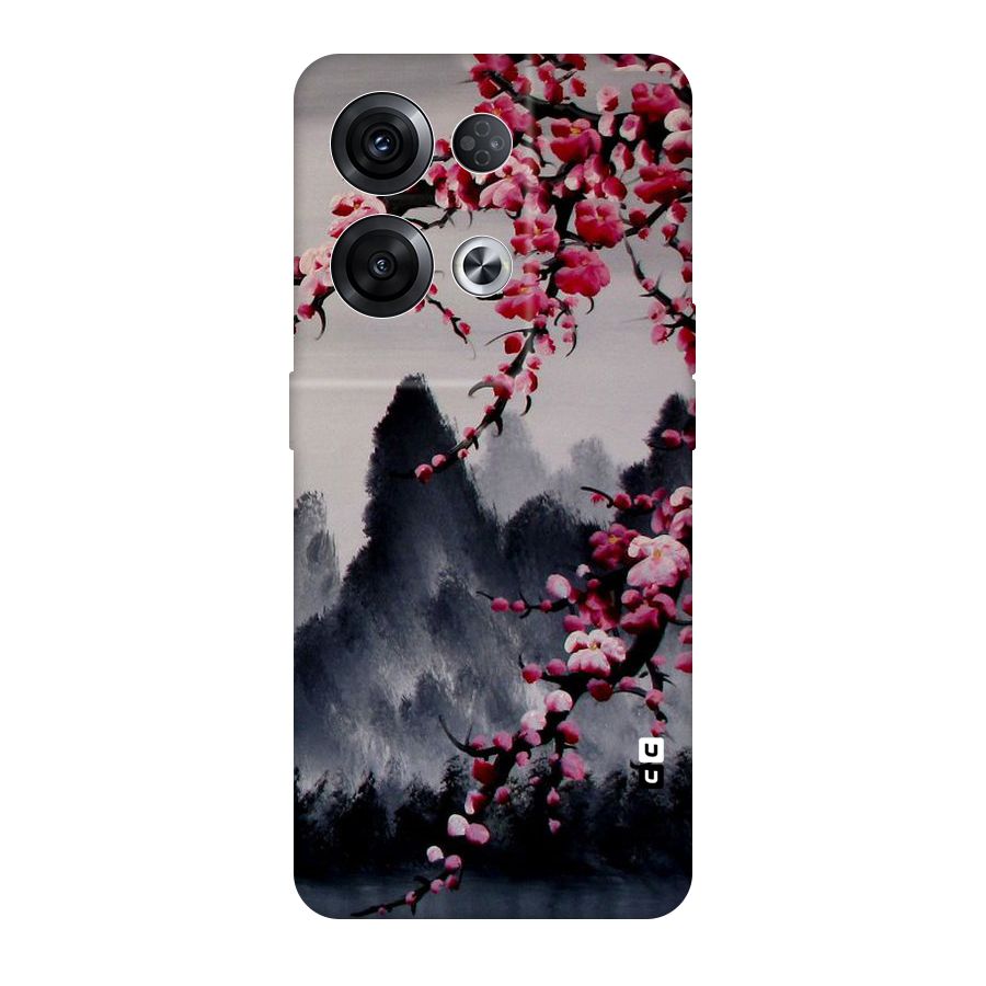 Hills And Blossoms Original Polycarbonate Back Case for Oppo Reno8 Pro 5G