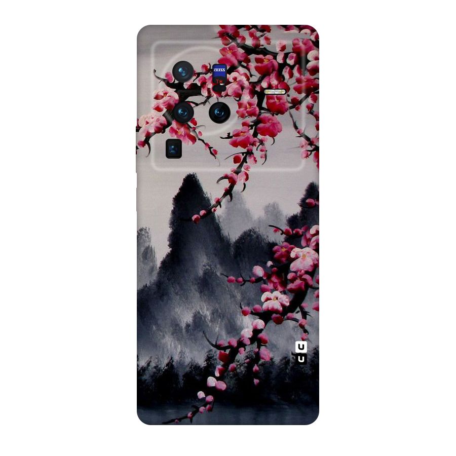Hills And Blossoms Original Polycarbonate Back Case for Vivo X80