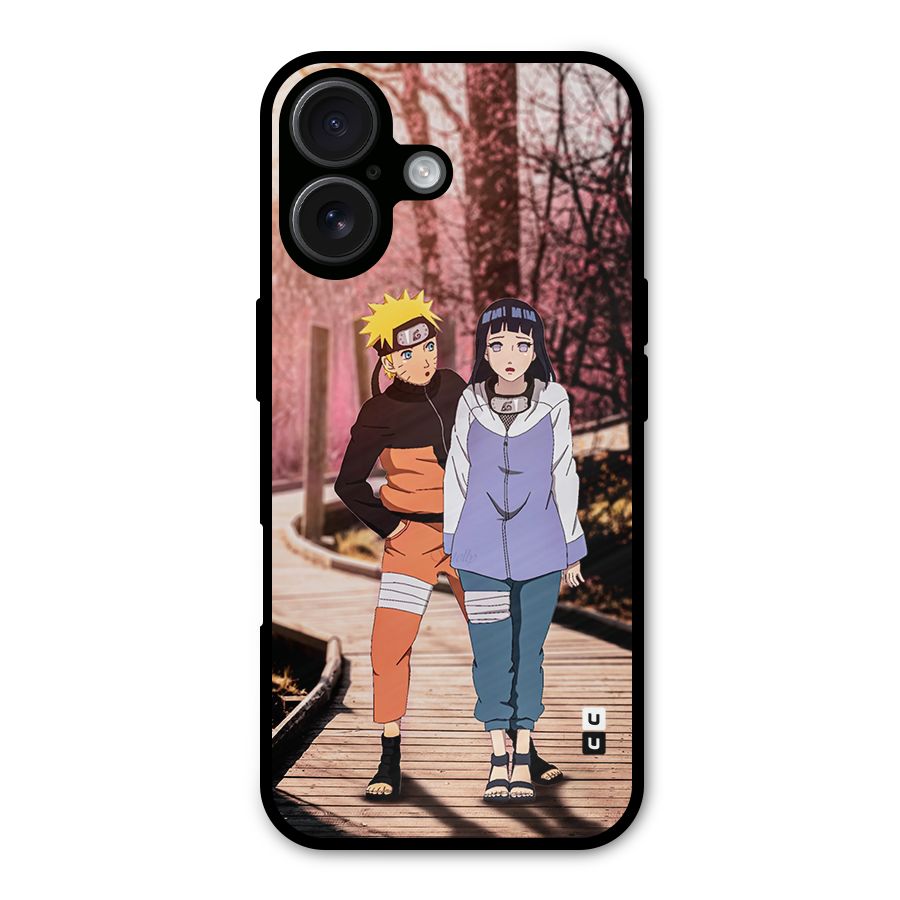 Hinata Annoyed Metal Back Case for iPhone 16