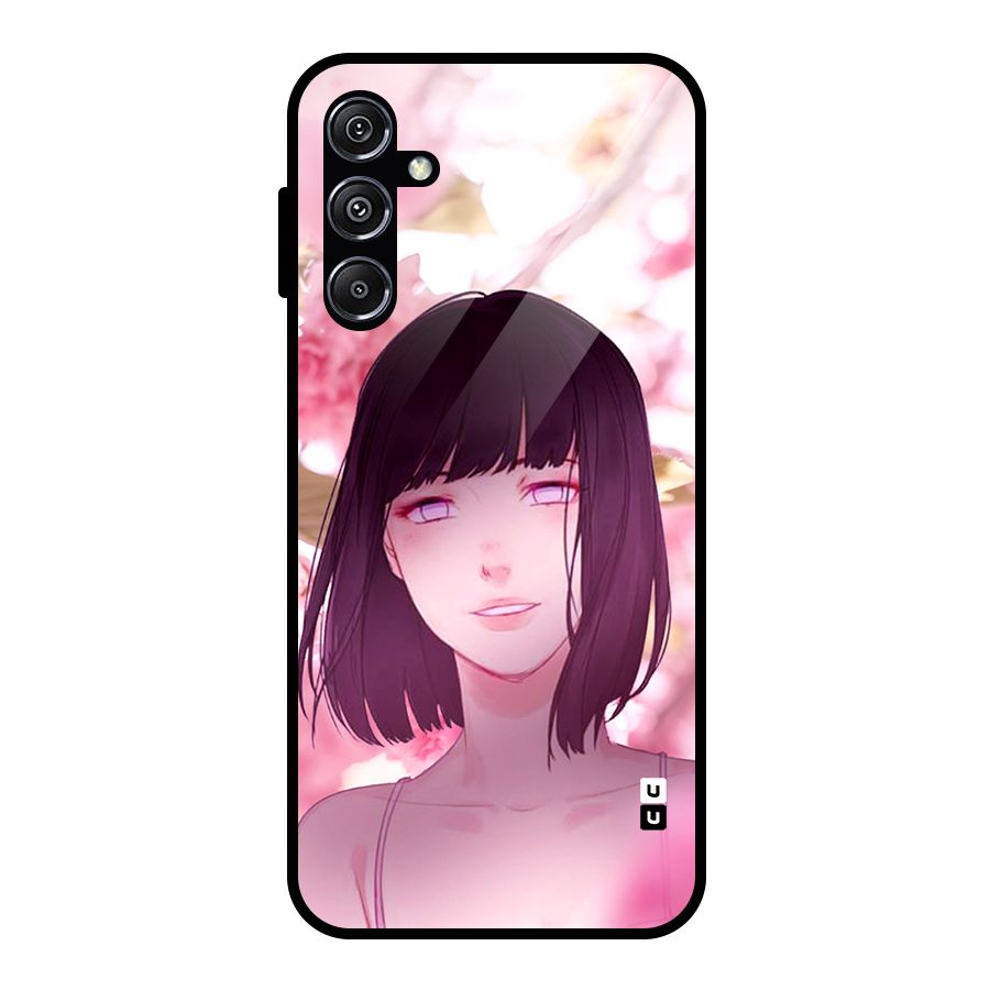 Hinata Floral Glass Back Case for Galaxy M34 5G