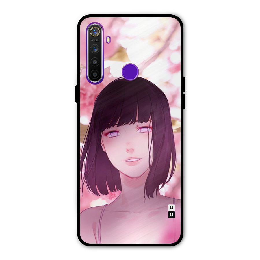 Hinata Floral Glass Back Case for Realme 5s