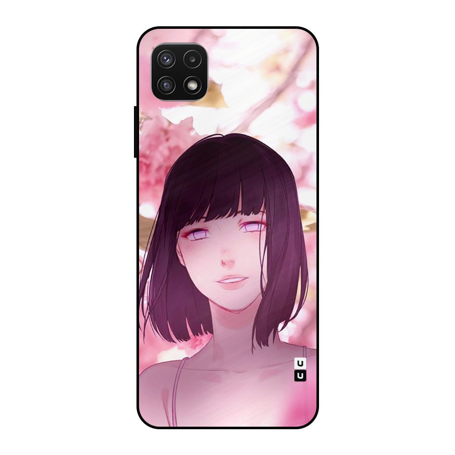 Hinata Floral Metal Back Case for Galaxy A22 5G