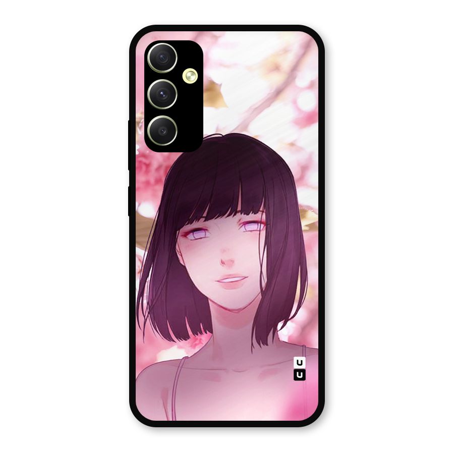 Hinata Floral Metal Back Case for Galaxy A34