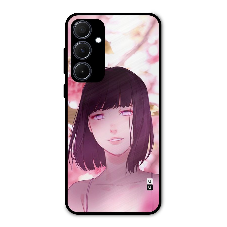 Hinata Floral Metal Back Case for Galaxy A35