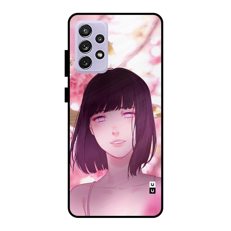 Hinata Floral Metal Back Case for Galaxy A72