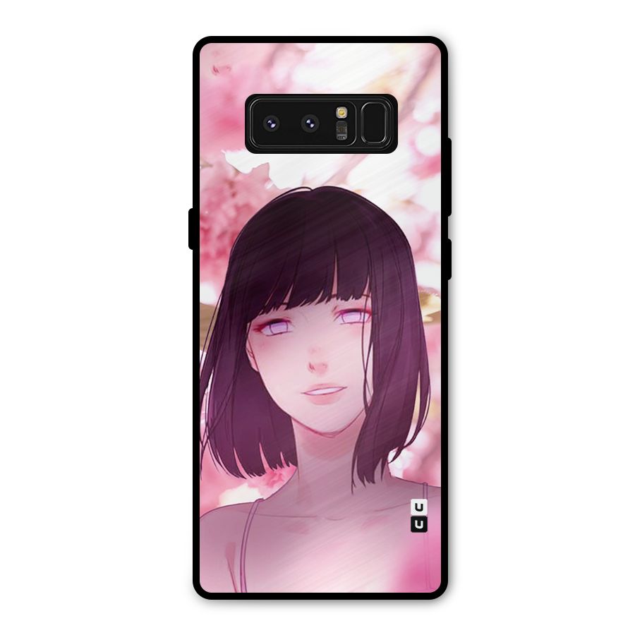 Hinata Floral Metal Back Case for Galaxy Note 8
