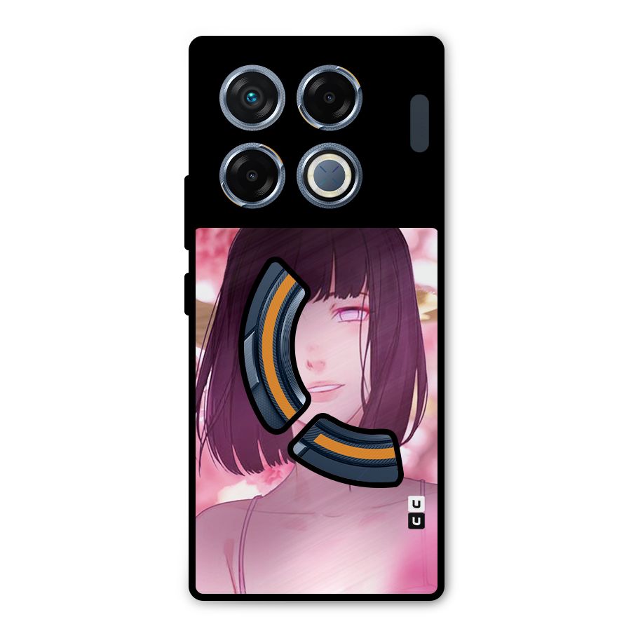 Hinata Floral Metal Back Case for Infinix GT 20 Pro