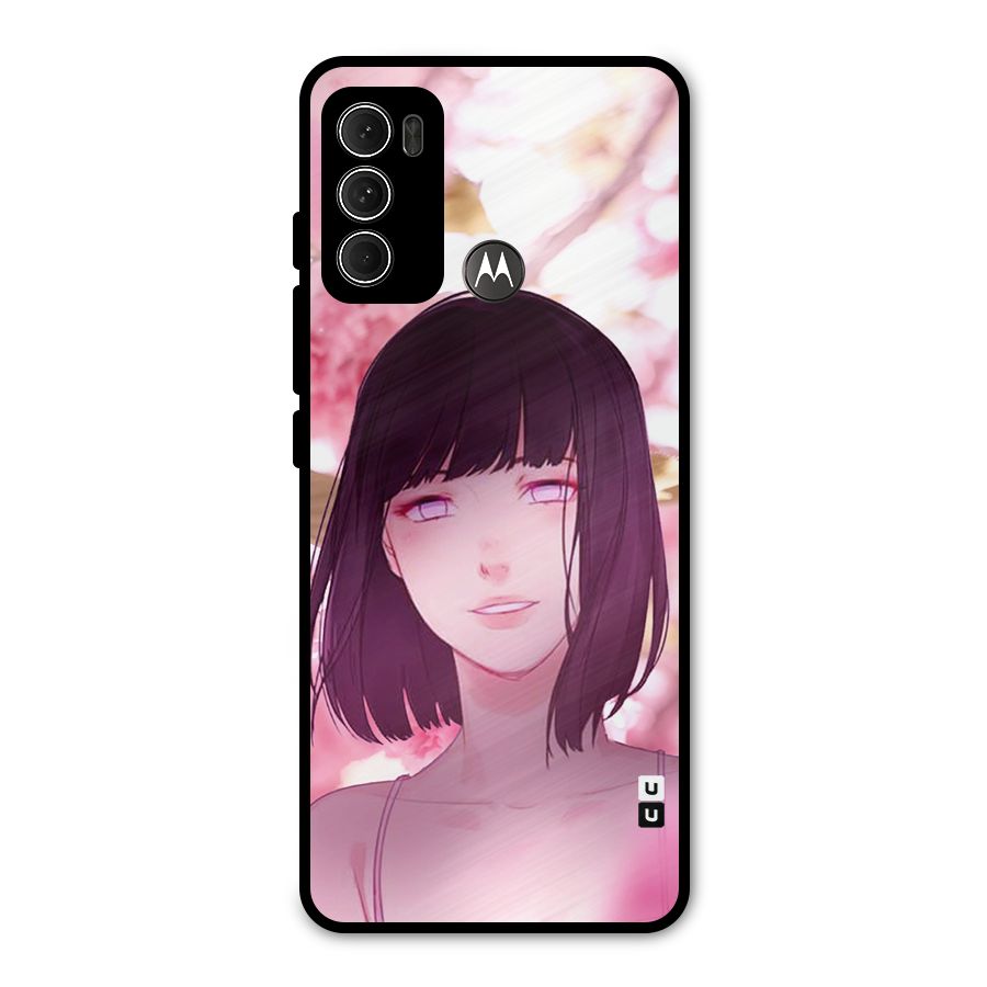 Hinata Floral Metal Back Case for Moto G60