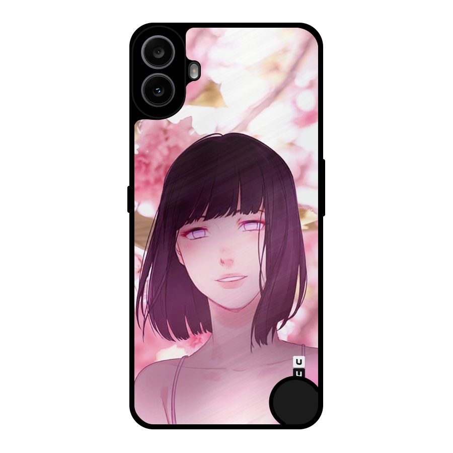 Hinata Floral Metal Back Case for Nothing CMF Phone 1