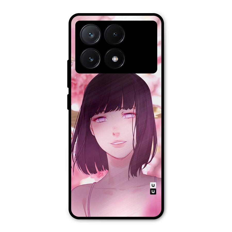 Hinata Floral Metal Back Case for Poco X6 Pro
