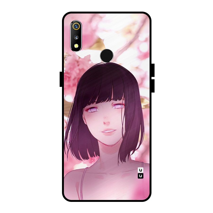 Hinata Floral Metal Back Case for Realme 3