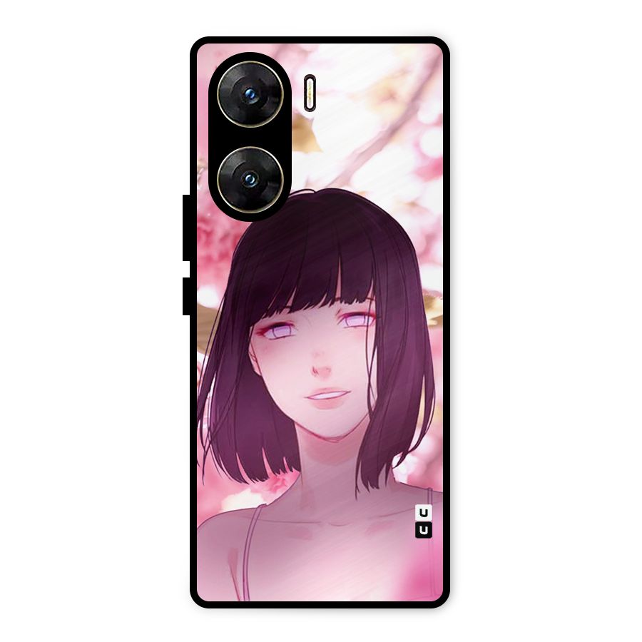 Hinata Floral Metal Back Case for Vivo V29e