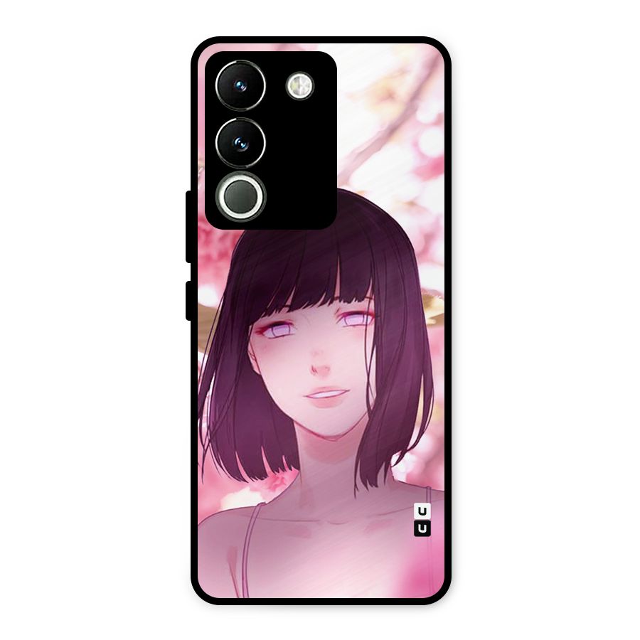 Hinata Floral Metal Back Case for Vivo Y200
