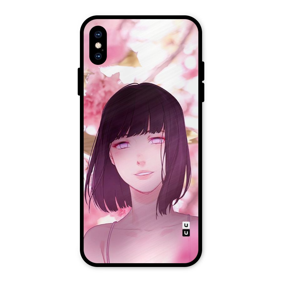 Hinata Floral Metal Back Case for iPhone XS Max