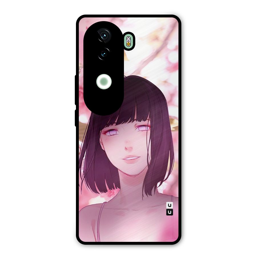 Hinata Floral Metal Back Case for iQOO Z9s
