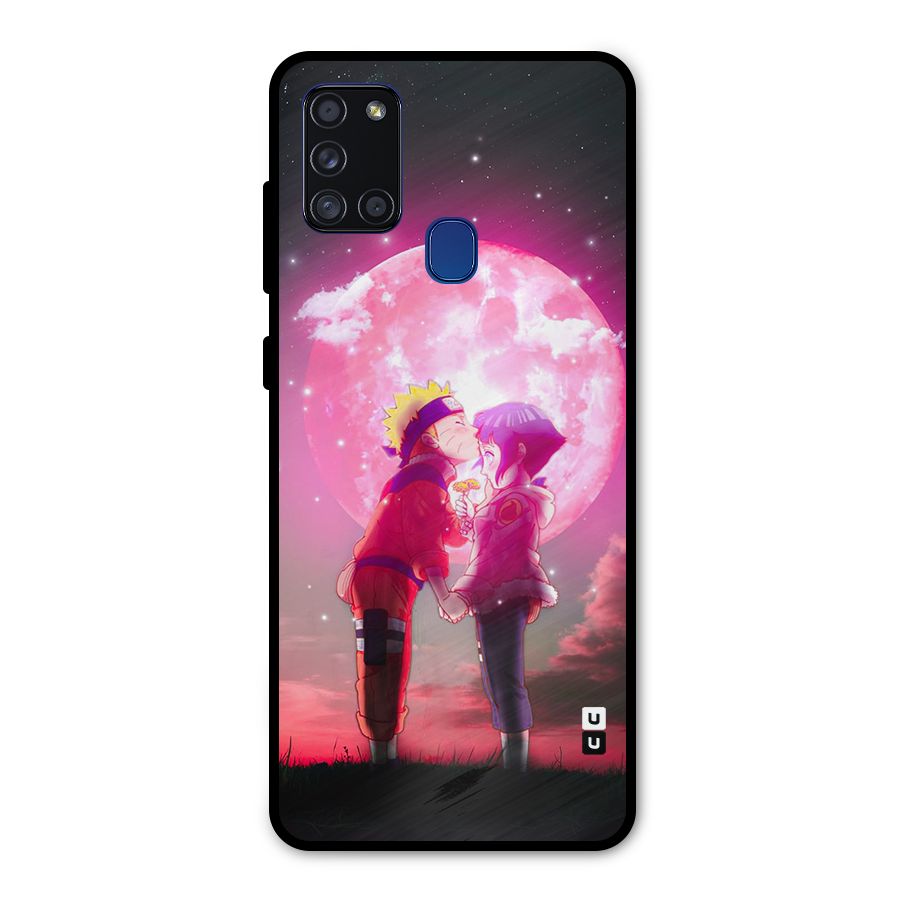 Hinata Forehead Metal Back Case for Galaxy A21s