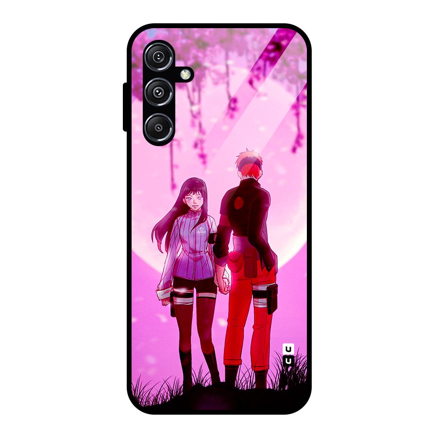 Hinata Holding Hand Glass Back Case for Galaxy M34 5G