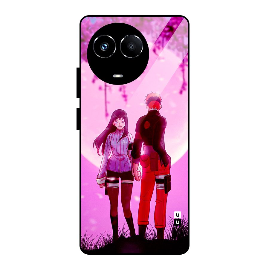 Hinata Holding Hand Glass Back Case for Realme 11X