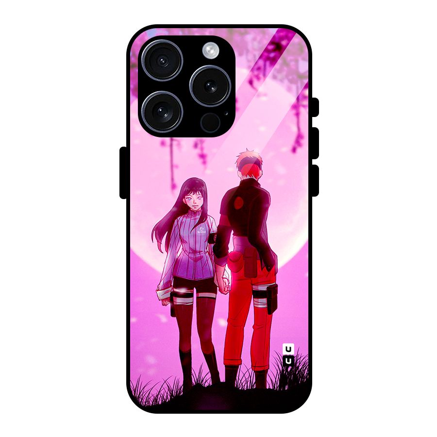 Hinata Holding Hand Glass Back Case for iPhone 15 Pro