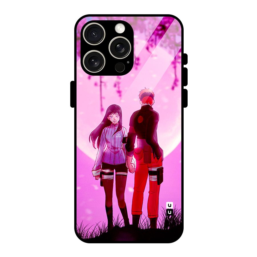 Hinata Holding Hand Glass Back Case for iPhone 15 Pro Max