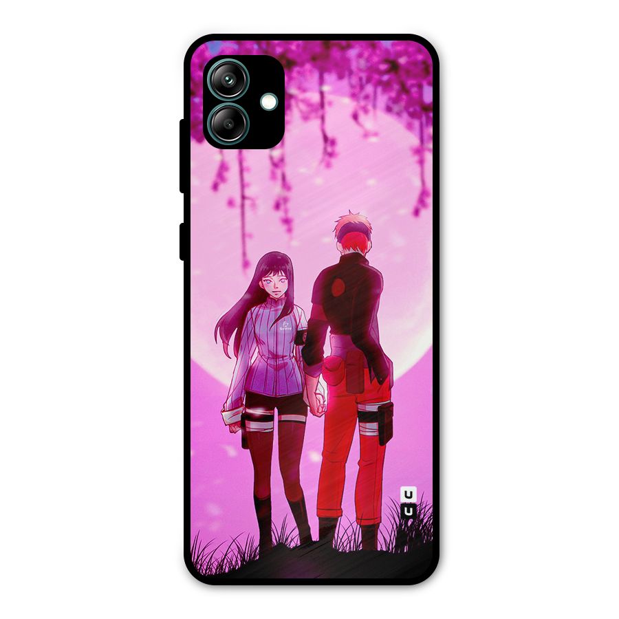 Hinata Holding Hand Metal Back Case for Galaxy A04