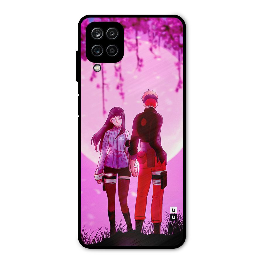 Hinata Holding Hand Metal Back Case for Galaxy A12