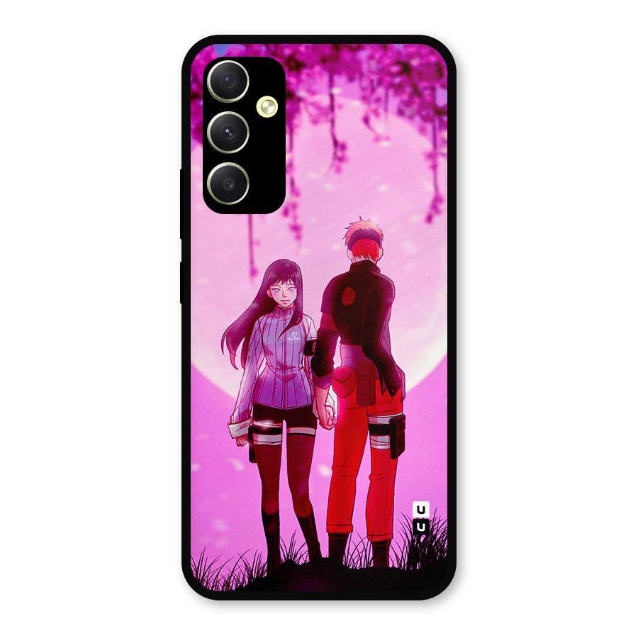 Hinata Holding Hand Metal Back Case for Galaxy A34