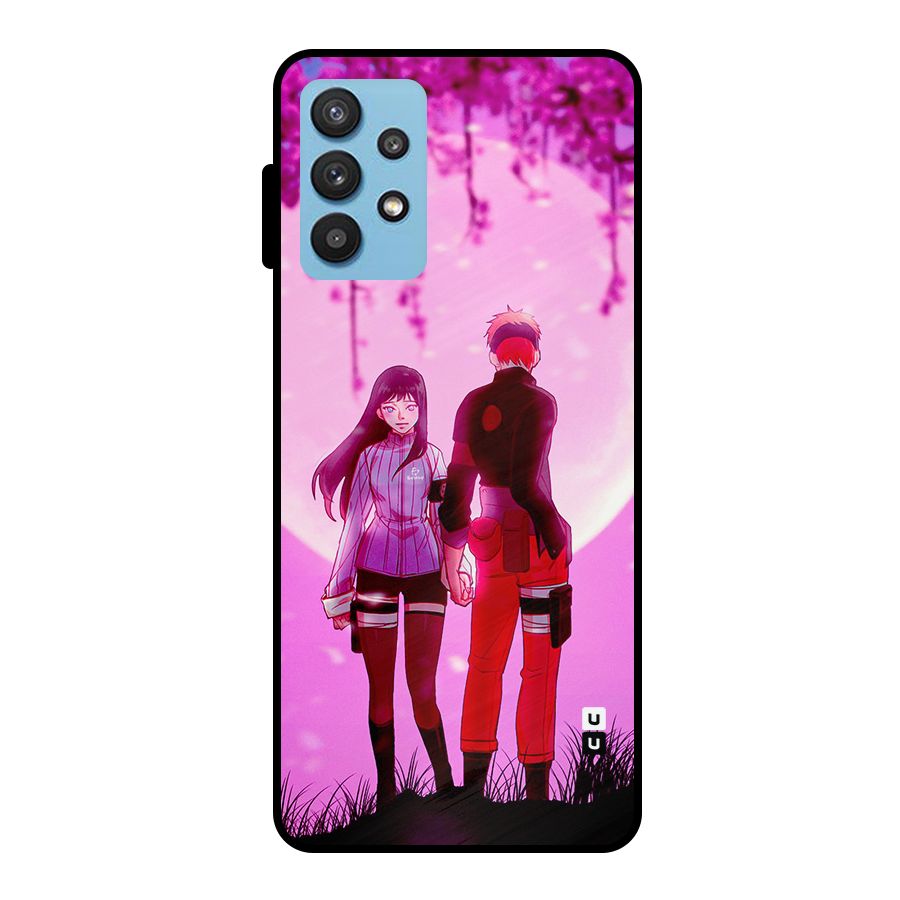 Hinata Holding Hand Metal Back Case for Galaxy M32 5G
