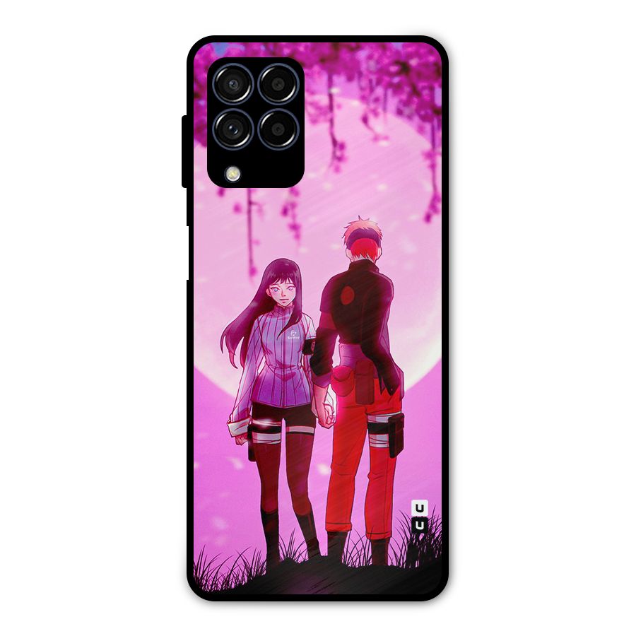 Hinata Holding Hand Metal Back Case for Galaxy M53 5G