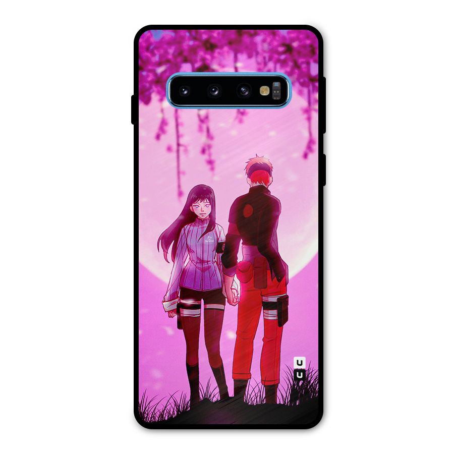 Hinata Holding Hand Metal Back Case for Galaxy S10