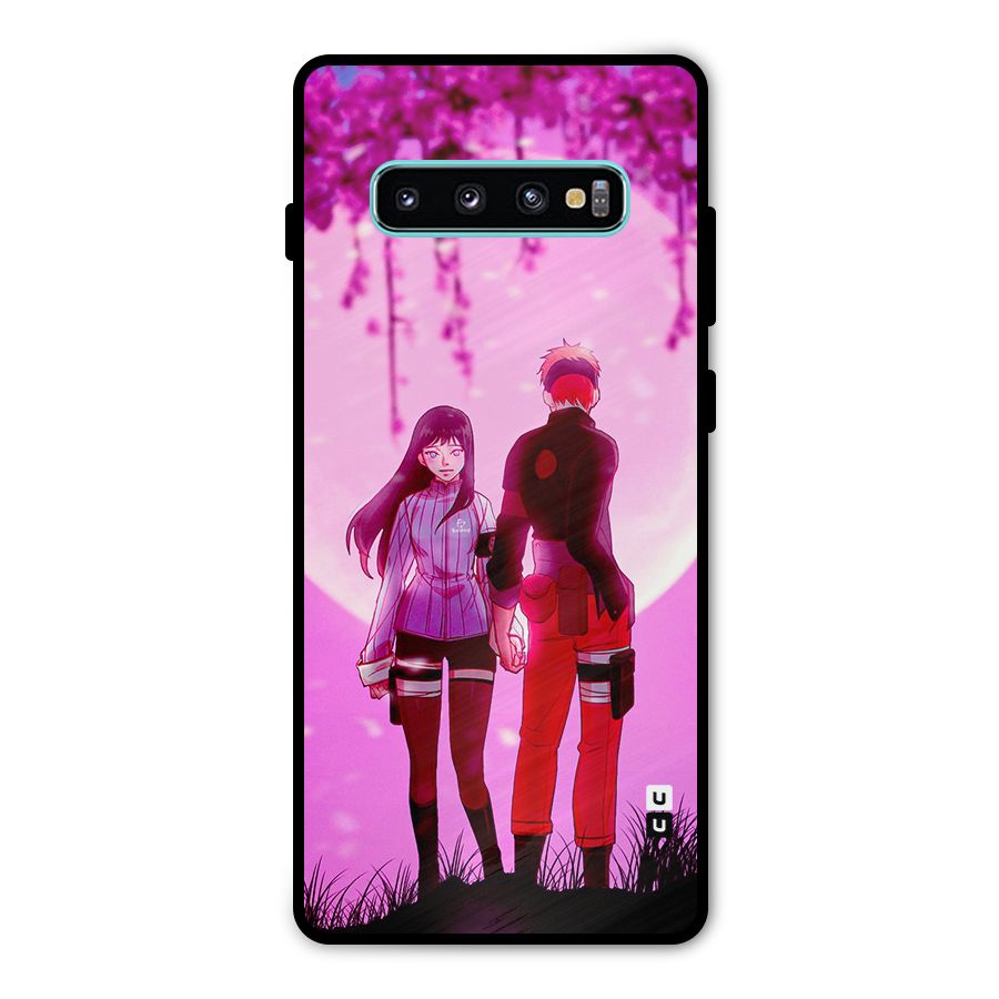 Hinata Holding Hand Metal Back Case for Galaxy S10 Plus