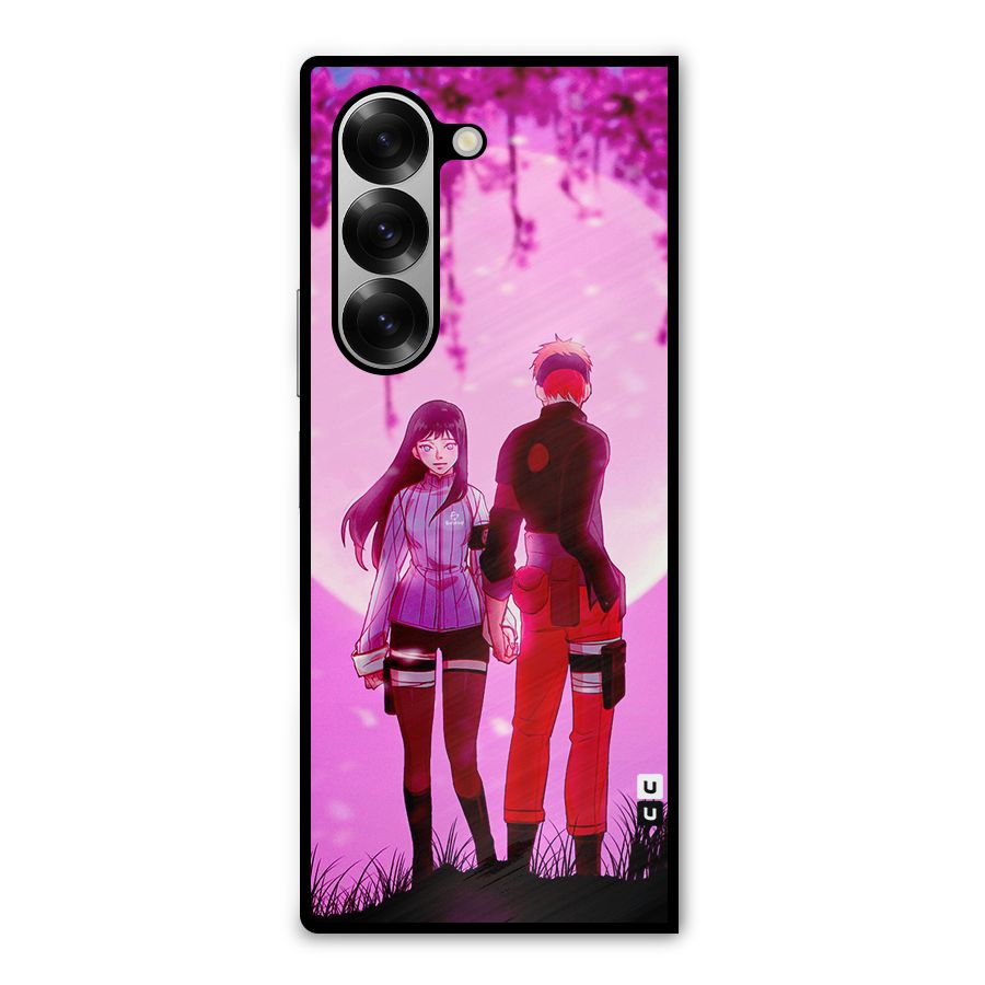 Hinata Holding Hand Metal Back Case for Galaxy Z Fold6