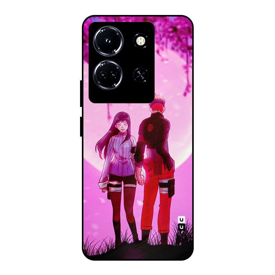 Hinata Holding Hand Metal Back Case for Infinix Note 30 5G