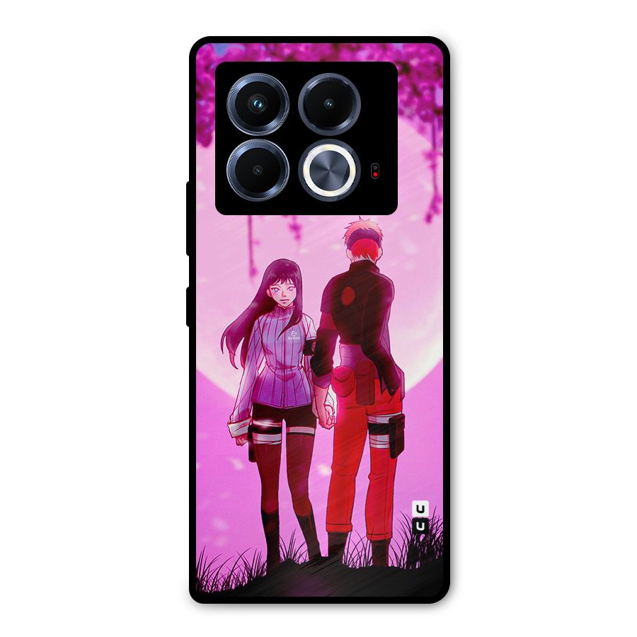 Hinata Holding Hand Metal Back Case for Infinix Note 40 5G