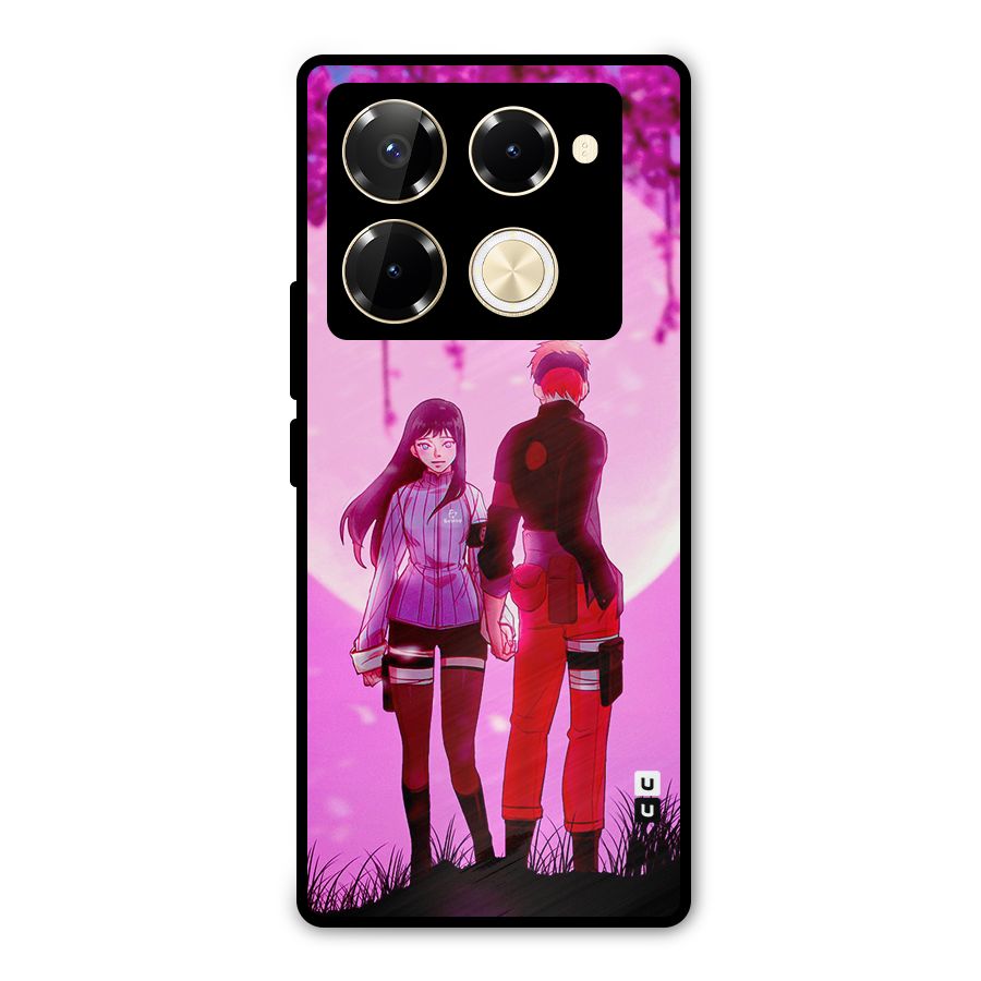 Hinata Holding Hand Metal Back Case for Infinix Note 40 Pro