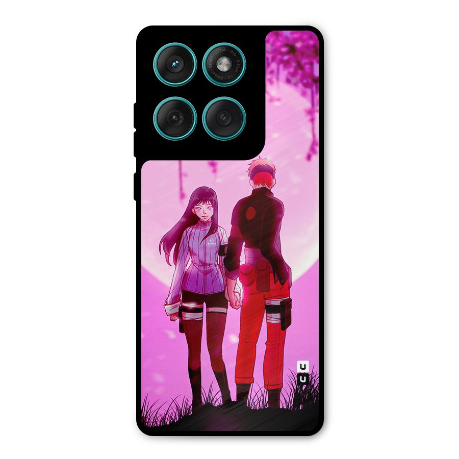 Hinata Holding Hand Metal Back Case for Motorola Edge 60