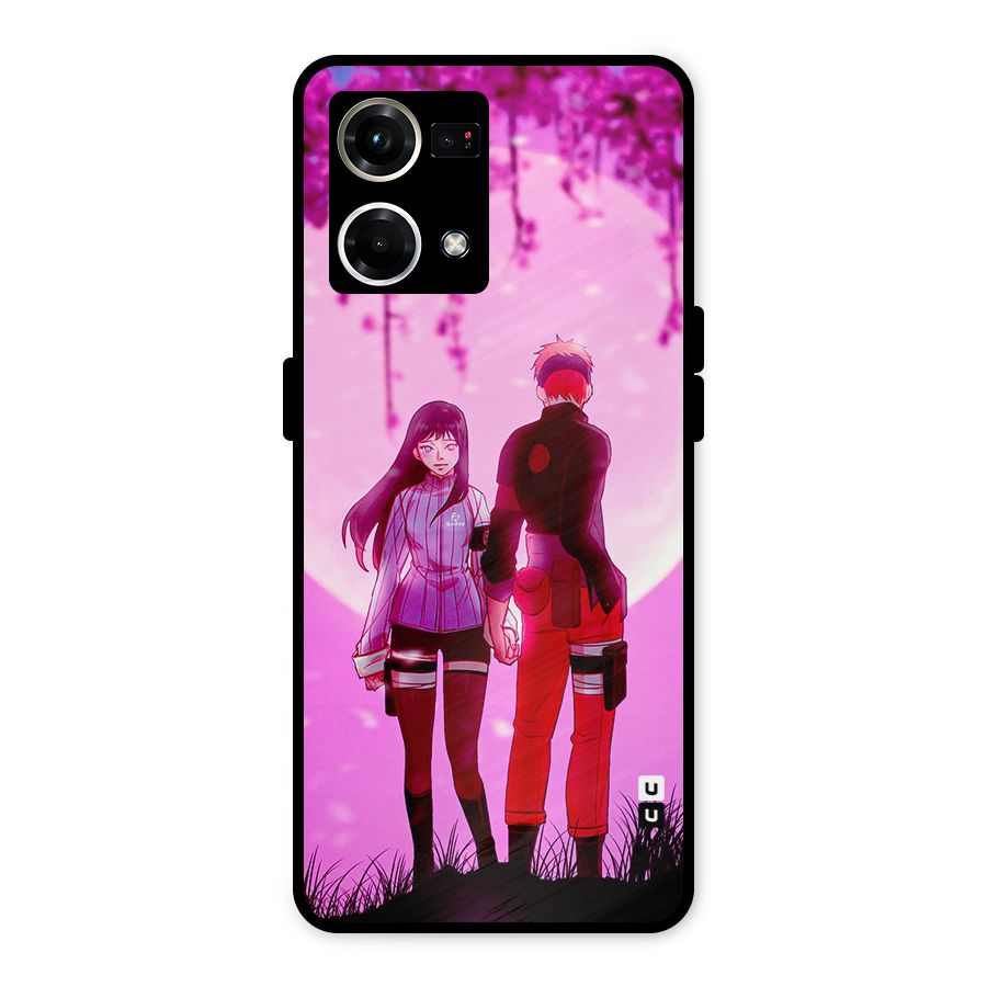 Hinata Holding Hand Metal Back Case for Oppo F21s Pro 4G