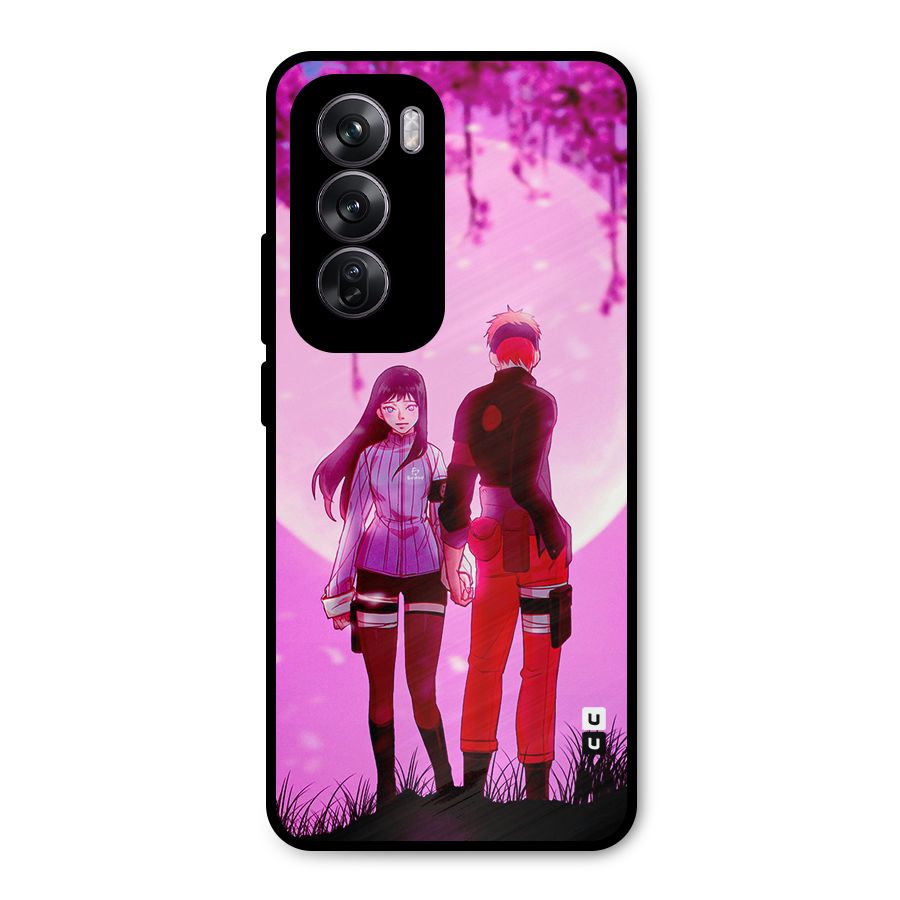 Hinata Holding Hand Metal Back Case for Oppo Reno12 Pro