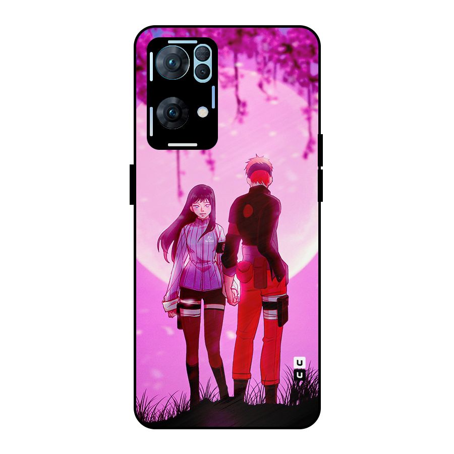Hinata Holding Hand Metal Back Case for Oppo Reno7 Pro 5G