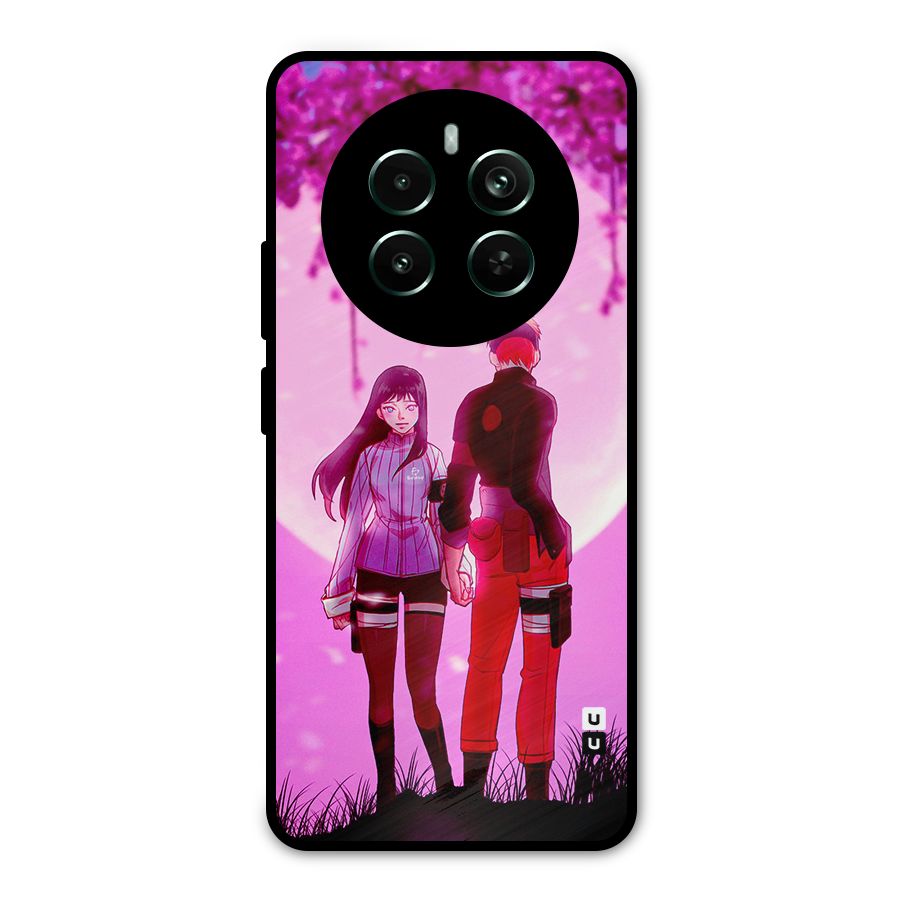 Hinata Holding Hand Metal Back Case for Realme 12 Pro Plus
